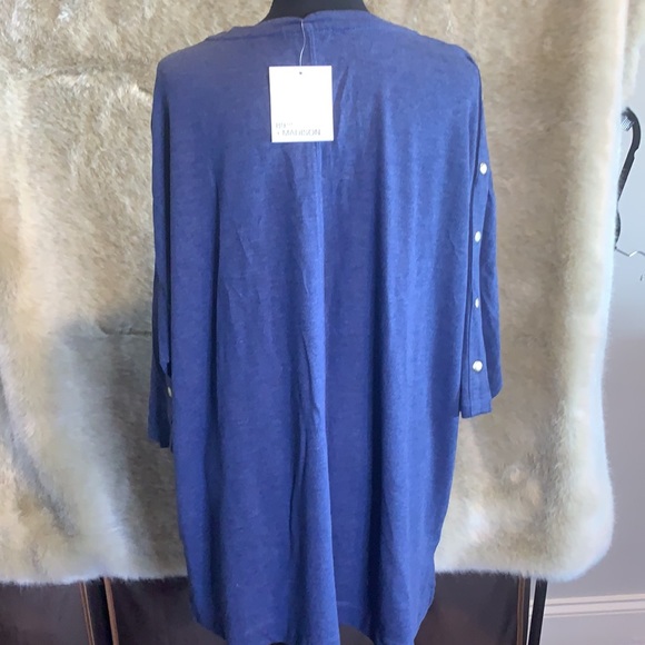NWT 89th + Madison 2xl blue top - Picture 5 of 10